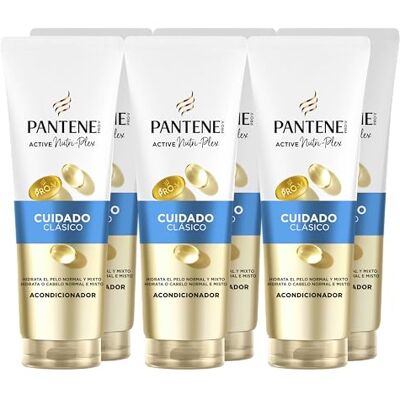 Pantene Pro-V Classic Clean Acondicionador 6x160ml para Pelo Normal y Mixto. Uso Diario. Con Provitamina B5 y Mezcla de Nutrientes. Sin Aceites Minerales ni Colorantes. Active Nutri-Plex Pantene Pro-V Classic Clean Acondicionador 6x160ml para Pelo Normal y Mixto. Uso Diario. Con Provitamina B5 y Mezcla de Nutrientes. Sin Aceites Minerales ni Colorantes. Active Nutri-Plex