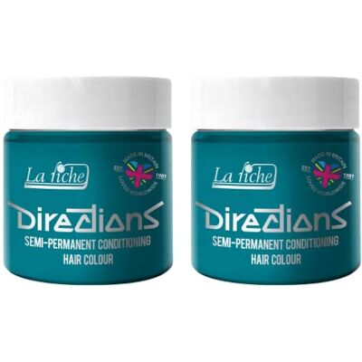 La Riche 2 x Directions Semi-Permanent Hair Color Bote de 100 ml (Turquoise) La Riche 2 x Directions Semi-Permanent Hair Color Bote de 100 ml (Turquoise)