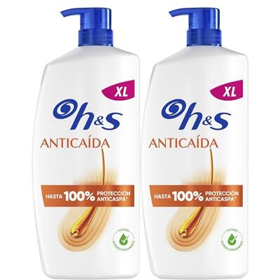 Head & Shoulders H&S Anticaída Champú Anticaspa con Cafeína, Clinicamente probado, 2x800ml Actúa desde el Primer Lavado, Hasta 100% de Protección contra la Caspa Head & Shoulders H&S Anticaída Champú Anticaspa con Cafeína, Clinicamente probado, 2x800ml Actúa desde el Primer Lavado, Hasta 100% de Protección contra la Caspa