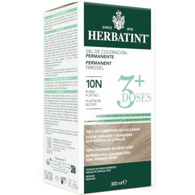 Herbatint 3Doses Tinte Gel Permanente para Cabello 10N Rubio Platino 300 ml Herbatint 3Doses Tinte Gel Permanente para Cabello 10N Rubio Platino 300 ml