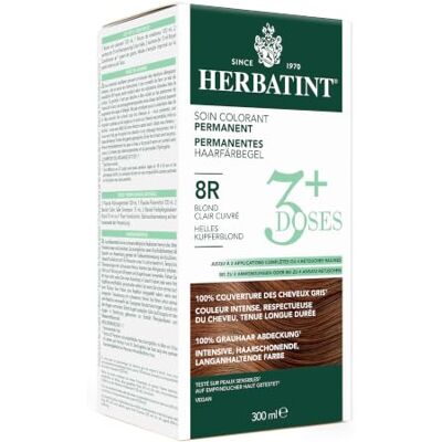Herbatint 3Doses Tinte Gel Permanente Cabello 8R Rubio Claro Cobrizo 300 ml Herbatint 3Doses Tinte Gel Permanente Cabello 8R Rubio Claro Cobrizo 300 ml