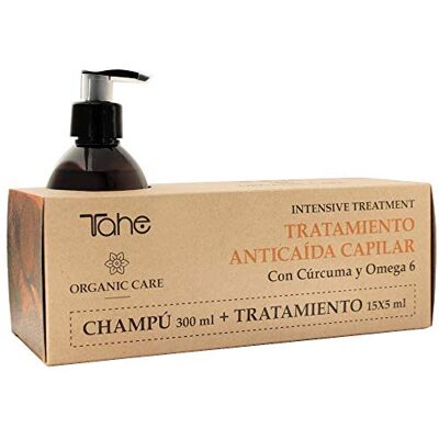 Tahe Organic Care Pack Anticaída Capilar Intensive Champú para la caída + Tratamiento ampollas anti-caída, total 375 ml (El emabalaje puede variar) Tahe Organic Care Pack Anticaída Capilar Intensive Champú para la caída + Tratamiento ampollas anti-caída, total 375 ml (El emabalaje puede variar)