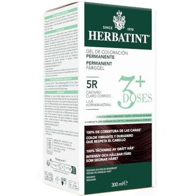 Herbatint 3Doses Coloración Gel Permanente 5R Castaño Claro Cobrizo 300 ml Herbatint 3Doses Coloración Gel Permanente 5R Castaño Claro Cobrizo 300 ml