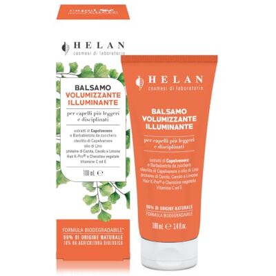 Helan Capelvenere Acondicionador Voluminizador para Cabello Ligero y Disciplinado, Aporta Volumen y Luminosidad con Zanahoria, Col y Limon Proteccion Volumen Natural, Made in Italy, 100 ml Helan Capelvenere Acondicionador Voluminizador para Cabello Ligero y Disciplinado, Aporta Volumen y Luminosidad con Zanahoria, Col y Limon Proteccion Volumen Natural, Made in Italy, 100 ml