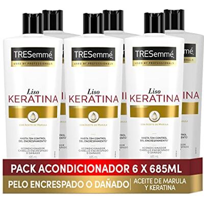 TRESemmé Acondicionador Liso Keratina 685 ml Pack de 6 TRESemmé Acondicionador Liso Keratina 685 ml Pack de 6