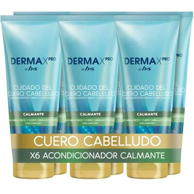 Head & Shoulders H&S DermaXPro Calmante Acondicionador, para Picor Cuero Cabelludo 6x220ml Con Extracto de Aloe Vera y Complejo de Ceramidas, Hidrata el Cabello, Protege frente a la Caspa Head & Shoulders H&S DermaXPro Calmante Acondicionador, para Picor Cuero Cabelludo 6x220ml Con Extracto de Aloe Vera y Complejo de Ceramidas, Hidrata el Cabello, Protege frente a la Caspa