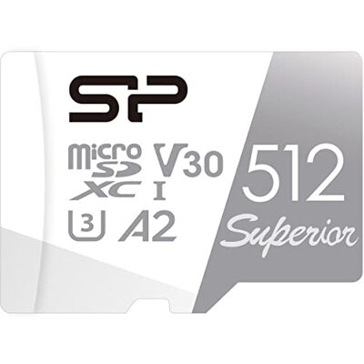 Silicon Power 512GB Superior Micro SDXC UHS-I (U3), V30 4K A2 with Adapter, Compatible con Steam Deck Silicon Power 512GB Superior Micro SDXC UHS-I (U3), V30 4K A2 with Adapter, Compatible con Steam Deck