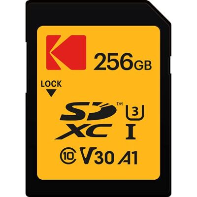 Kodak Tarjeta SD de 256 GB UHS-I U3 V30 SDHC/XC Tarjeta de memoria Velocidad de lectura 95MB/s Max Velocidad de escritura 85MB/s Max Almacenamiento de vídeos 4K Ultra HD y fotos HD SD Card Kodak Tarjeta SD de 256 GB UHS-I U3 V30 SDHC/XC Tarjeta de memoria Velocidad de lectura 95MB/s Max Velocidad de escritura 85MB/s Max Almacenamiento de vídeos 4K Ultra HD y fotos HD SD Card
