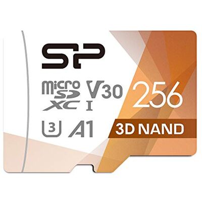 Silicon Power SP Tarjeta de Memoria MicroSDXC UHS-3 (256 GB, FBE-SU256GBSTXDU3V20EU) U3 Silicon Power SP Tarjeta de Memoria MicroSDXC UHS-3 (256 GB, FBE-SU256GBSTXDU3V20EU) U3