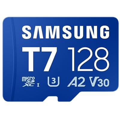 Samsung T7 Tarjeta microSD, 128 GB, UHS-I U3, Full HD y 4K UHD Samsung T7 Tarjeta microSD, 128 GB, UHS-I U3, Full HD y 4K UHD