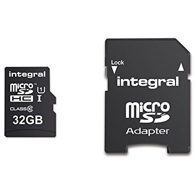Integral Tarjeta MICROSD HC + Adaptador ULTIMAPROX 32GB Clase 10-90MB/S Integral Tarjeta MICROSD HC + Adaptador ULTIMAPROX 32GB Clase 10-90MB/S