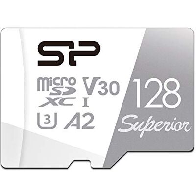 Silicon Power Tarjeta microSD de Alta Velocidad con Adaptador (128 GB, UHS-I (U3), V30 4K A2, Tarjeta microSD de Alta Velocidad Silicon Power Tarjeta microSD de Alta Velocidad con Adaptador (128 GB, UHS-I (U3), V30 4K A2, Tarjeta microSD de Alta Velocidad
