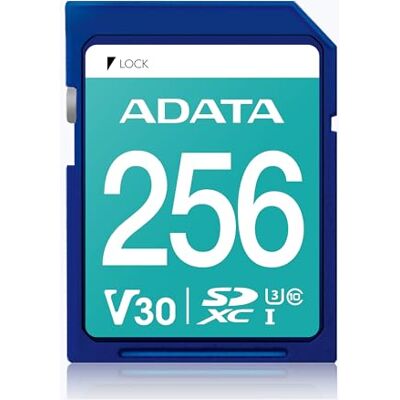 ADATA ASDX256GUI3V30S-R 256 GB SDXC Class 10 UHS-I Memoria Flash (256 GB, SDXC, Clase 10, UHS-I, 100 MB/s, Negro, Azul) ADATA ASDX256GUI3V30S-R 256 GB SDXC Class 10 UHS-I Memoria Flash (256 GB, SDXC, Clase 10, UHS-I, 100 MB/s, Negro, Azul)