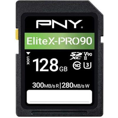 PNY EliteX-Pro 90 128GB SD Tarjeta de Memoria C10 U3 V90 UHS-II PNY EliteX-Pro 90 128GB SD Tarjeta de Memoria C10 U3 V90 UHS-II