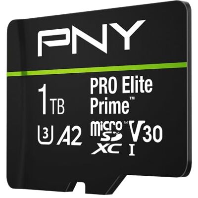 PNY 1TB Pro Elite Prime C10 U3 V30 A2 microSDXC Tarjeta de Memoria Flash PNY 1TB Pro Elite Prime C10 U3 V30 A2 microSDXC Tarjeta de Memoria Flash