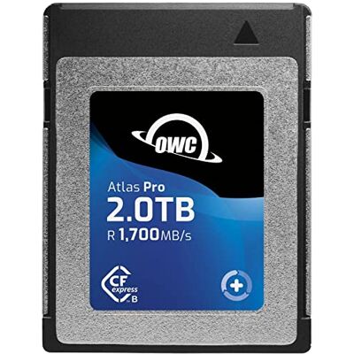 OWC Tarjeta CFexpress Tipo B Atlas Pro de Alto Rendimiento de 2.0 TB, Calidad Profesional, Alta Capacidad CFX con Imagen Raw súper rápida y Captura de vídeo de Calidad cinematográfica de hasta 8 K OWC Tarjeta CFexpress Tipo B Atlas Pro de Alto Rendimiento de 2.0 TB, Calidad Profesional, Alta Capacidad CFX con Imagen Raw súper rápida y Captura de vídeo de Calidad cinematográfica de hasta 8 K