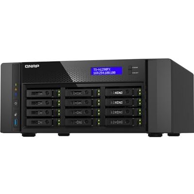 QNAP TS-h1290FX-7302P-128G 12-Bay U.2 All-Flash, AMD EPYC, 4X PCIe Gen4, 2 x 25GbE Torre NAS QNAP TS-h1290FX-7302P-128G 12-Bay U.2 All-Flash, AMD EPYC, 4X PCIe Gen4, 2 x 25GbE Torre NAS