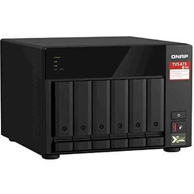 QNAP TvS-675 NaS-Server 6 Sch?chte Sata 6gb/s Raid 5, 6, 10 Ram 8 Gb Gigabit Ethernet / 2.5 Gigabit Ethernet Iscsi QNAP TvS-675 NaS-Server 6 Sch?chte Sata 6gb/s Raid 5, 6, 10 Ram 8 Gb Gigabit Ethernet / 2.5 Gigabit Ethernet Iscsi