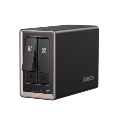 UGREEN NASync DXP2800 GT Almacenamiento NAS de 2 Bahías, AMD Ryzen R2514 UGREEN NASync DXP2800 GT Almacenamiento NAS de 2 Bahías, AMD Ryzen R2514