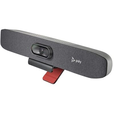Plantronics Poly Studio R30 Sistema de videoconferencia 4K () Cámara, micrófono y barra de altavoces para salas pequeñas Seguimiento del presentador, NoiseBlockAI y encuadre del participante Plantronics Poly Studio R30 Sistema de videoconferencia 4K () Cámara, micrófono y barra de altavoces para salas pequeñas Seguimiento del presentador, NoiseBlockAI y encuadre del participante