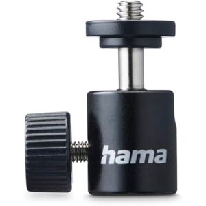 Hama Cabeza esférica para trípodes, Altura 38 mm, para Rosca de 1/10.2 cm, Ø 20 mm, Negro Hama Cabeza esférica para trípodes, Altura 38 mm, para Rosca de 1/10.2 cm, Ø 20 mm, Negro