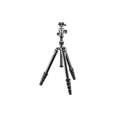 Gitzo GK1555T-82TQD Traveler, Trípode con rótula de bola central, Compacto, Plegable y Ligero, con columna corta incluida para tomas a nivel del suelo, Serie 1, 5 secciones, Fibra de carbono Gitzo GK1555T-82TQD Traveler, Trípode con rótula de bola central, Compacto, Plegable y Ligero, con columna corta incluida para tomas a nivel del suelo, Serie 1, 5 secciones, Fibra de carbono