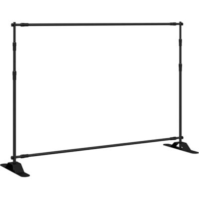 vidaXL Soporte de telón de Fondo Acero Negro 305x243 cm vidaXL Soporte de telón de Fondo Acero Negro 305x243 cm