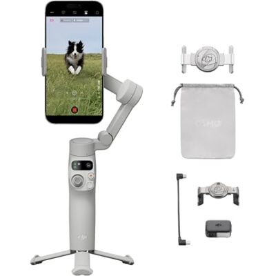 DJI Osmo Mobile 7 Advanced Tracking Combo, estabilizador Smartphone 3 Ejes (iPhone & Android), trípode Integrado, Ultraligero, Seguimiento Nativo, edición con un Toque, batería de 10h DJI Osmo Mobile 7 Advanced Tracking Combo, estabilizador Smartphone 3 Ejes (iPhone & Android), trípode Integrado, Ultraligero, Seguimiento Nativo, edición con un Toque, batería de 10h