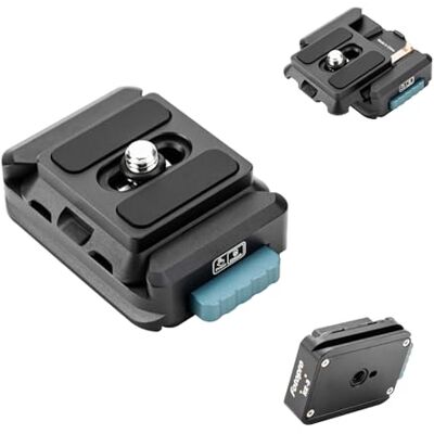 Fotopro RZ-3 Soporte de cámara de liberación rápida, kit de configuración rápida con tornillo de 1/4, adaptador para DSLR/trípode de cámara sin espejo, estabilizador de cardán de mano, deslizador Fotopro RZ-3 Soporte de cámara de liberación rápida, kit de configuración rápida con tornillo de 1/4, adaptador para DSLR/trípode de cámara sin espejo, estabilizador de cardán de mano, deslizador