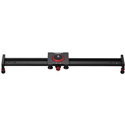 Andoer 50 cm/20 Pulgadas de Aleación de Aluminio Cámara Rastreador Deslizante Estabilizador Riel para DSLR y Videocámara, Carga hasta 11 LB Andoer 50 cm/20 Pulgadas de Aleación de Aluminio Cámara Rastreador Deslizante Estabilizador Riel para DSLR y Videocámara, Carga hasta 11 LB