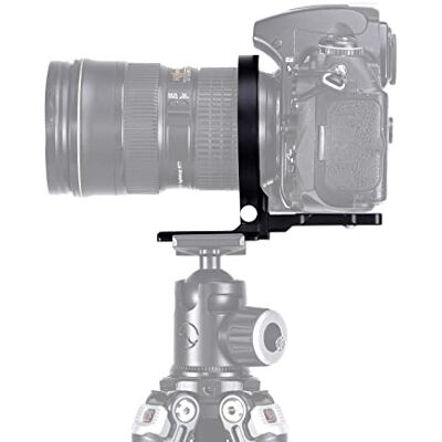 Sunwayfoto LS-75 Manguito giratorio universal de 75 mm para cámaras DLSR, soporte de trípode, anillo de soporte para objetivo, manguito Arca Swiss Plate Mount DSLR Conmutación horizontal vertical Sunwayfoto LS-75 Manguito giratorio universal de 75 mm para cámaras DLSR, soporte de trípode, anillo de soporte para objetivo, manguito Arca Swiss Plate Mount DSLR Conmutación horizontal vertical