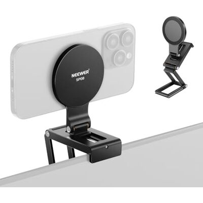 NEEWER Soporte de Cámara Continuidad para Monitor Escritorio,Soporte Magnético Triple Plegable Camera Webcam con Base Tipo Arca,Compatible con MagSafe iPhone iMac Escritorio Mac Portátil Samsung,SP08 NEEWER Soporte de Cámara Continuidad para Monitor Escritorio,Soporte Magnético Triple Plegable Camera Webcam con Base Tipo Arca,Compatible con MagSafe iPhone iMac Escritorio Mac Portátil Samsung,SP08
