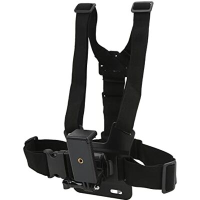 VBESTLIFE Soporte de Pecho para Selfie de Teléfono Móvil, Correa de Pecho para Teléfono Móvil, Correa de Arnés de Montaje en Pecho con Soporte de Clip Universal de 2,2 a 3,3 Pulgadas para DJI Osmo Action para S VBESTLIFE Soporte de Pecho para Selfie de Teléfono Móvil, Correa de Pecho para Teléfono Móvil, Correa de Arnés de Montaje en Pecho con Soporte de Clip Universal de 2,2 a 3,3 Pulgadas para DJI Osmo Action para S