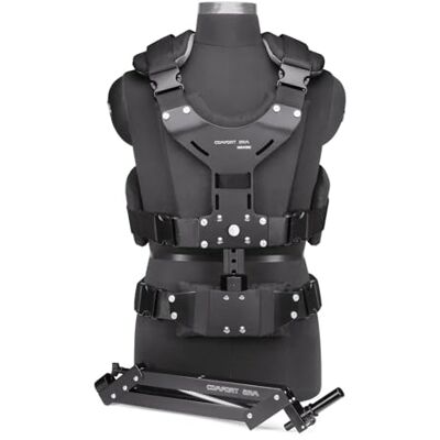 FLYCAM Brazo y Chaleco Comfort para estabilizador de cámara, 5 kg Chaleco acolchado transpirable (cintura 28-60") con brazo de acero y ajuste de tensión para rodajes prolongados FLYCAM Brazo y Chaleco Comfort para estabilizador de cámara, 5 kg Chaleco acolchado transpirable (cintura 28-60") con brazo de acero y ajuste de tensión para rodajes prolongados