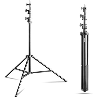 walimex pro AIR 290 Deluxe Set 2 trípodes de lámparas altura máx. 290 cm soporte luz suspensión neumática base de flash soporta hasta 7 kg pie apoyo en aluminio tripod estudio fotográfico y exteriores walimex pro AIR 290 Deluxe Set 2 trípodes de lámparas altura máx. 290 cm soporte luz suspensión neumática base de flash soporta hasta 7 kg pie apoyo en aluminio tripod estudio fotográfico y exteriores