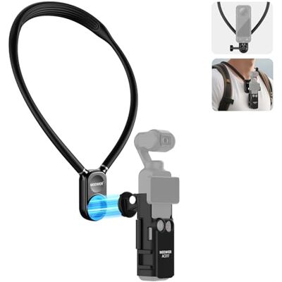 NEEWER Soporte Magnético Cuello con Pocket 3 Jaula, Soporte Cuello Flexible para Cámara Acción, Compatible con GoPro Hero 13 12 11 MAX dji Action 5 Pro Insta360 Osmo Pocket 3 Accesorio para POV, GP39 NEEWER Soporte Magnético Cuello con Pocket 3 Jaula, Soporte Cuello Flexible para Cámara Acción, Compatible con GoPro Hero 13 12 11 MAX dji Action 5 Pro Insta360 Osmo Pocket 3 Accesorio para POV, GP39