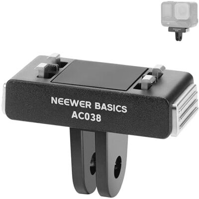 NEEWER Basics Adaptador Montaje Soporte Magnético Liberación Rápida Compatible con Insta360 Ace Pro/Ace Pro 2, 2 Prong Action Camera Accesorios para Fotografía Filmación Grabación Video, AC038 NEEWER Basics Adaptador Montaje Soporte Magnético Liberación Rápida Compatible con Insta360 Ace Pro/Ace Pro 2, 2 Prong Action Camera Accesorios para Fotografía Filmación Grabación Video, AC038