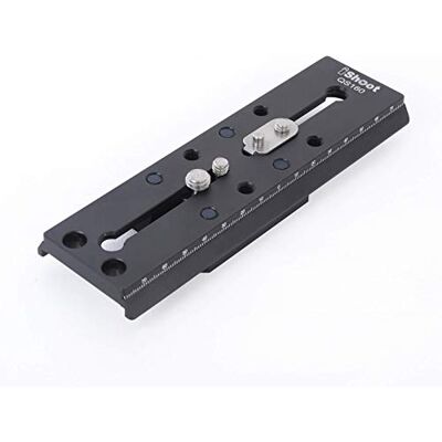 iShoot Placa de liberación rápida de repuesto compatible con Manfrotto 500 Series, 700 Series y Sachtler FSB 10T/FSB 8T/ FSB 6T, DV2/DV8/DV10SB/DV12SB, V14/V18/ACE XL Series iShoot Placa de liberación rápida de repuesto compatible con Manfrotto 500 Series, 700 Series y Sachtler FSB 10T/FSB 8T/ FSB 6T, DV2/DV8/DV10SB/DV12SB, V14/V18/ACE XL Series