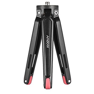 Andoer Mini portátil Trípode de viaje soporte para cámara aleación de aluminio 11lbs Capacidad de carga para Canon Nikon Sony DSLR para iPhone Smartphone para GoPro Action Sport Camera Andoer Mini portátil Trípode de viaje soporte para cámara aleación de aluminio 11lbs Capacidad de carga para Canon Nikon Sony DSLR para iPhone Smartphone para GoPro Action Sport Camera