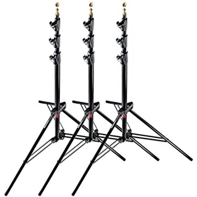 Manfrotto 1004BAC-3 Soporte de equipos de iluminación fotográfica, pack de 3, negro Manfrotto 1004BAC-3 Soporte de equipos de iluminación fotográfica, pack de 3, negro