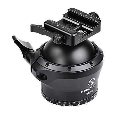 Sunwayfoto XB-70 Cabeza esférica de 70 mm para trípode de caza, carga de 88 libras (40 kg) Sunwayfoto XB-70 Cabeza esférica de 70 mm para trípode de caza, carga de 88 libras (40 kg)