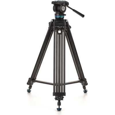 Benro KH25PC Trípode de Video con Cabeza, Carga útil de 15 Libras, Arrastre panorámico Continuo, Placa de cámara antirrotación (KH25PC) Benro KH25PC Trípode de Video con Cabeza, Carga útil de 15 Libras, Arrastre panorámico Continuo, Placa de cámara antirrotación (KH25PC)