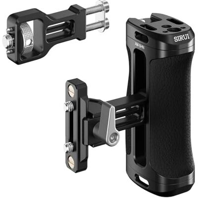 Sirui Mango Lateral Ligero, Dos vías de Conexión con NATO Clamp y 3/8 Tornillos para ARRI, Side Handle Ajustable hacia Arriba y hacia Abajo y Mano Izquierda/Derecha, Carga 10kg Am-SHN Sirui Mango Lateral Ligero, Dos vías de Conexión con NATO Clamp y 3/8 Tornillos para ARRI, Side Handle Ajustable hacia Arriba y hacia Abajo y Mano Izquierda/Derecha, Carga 10kg Am-SHN