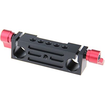 CAMVATE Aluminio 15 mm Rod Clamp RailBlock para DSLR 15 mm Rail Rig Sistema de Apoyo (Rojo) CAMVATE Aluminio 15 mm Rod Clamp RailBlock para DSLR 15 mm Rail Rig Sistema de Apoyo (Rojo)