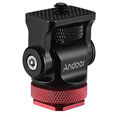 Andoer 180 ° Rótula Adaptador de Montaje de Zapata de Flash Caliente Tornillo de 1/4 Pulgada con Llave para cámara DSLR Micrófono LED (Rojo) Andoer 180 ° Rótula Adaptador de Montaje de Zapata de Flash Caliente Tornillo de 1/4 Pulgada con Llave para cámara DSLR Micrófono LED (Rojo)