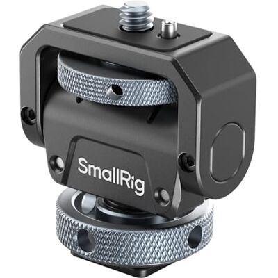 SMALLRIG Camera Monitor Mount Lite con Cold Shoe, Soporte Giratorio de 360° e Inclinación de 180° para Monitor de Campo, LED, Flash, Capacidad de Carga Máxima de 90° de Inclinación 3,2 kg SMALLRIG Camera Monitor Mount Lite con Cold Shoe, Soporte Giratorio de 360° e Inclinación de 180° para Monitor de Campo, LED, Flash, Capacidad de Carga Máxima de 90° de Inclinación 3,2 kg