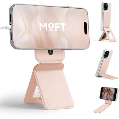 MOFT Soporte Magnético para Teléfono, Soporte Trípode Compatible con MagSafe, Soporte Portátil Multifuncional con Ángulo Ajustable para Viajes, Reuniones y Vlogging (Rosa Melocotón) MOFT Soporte Magnético para Teléfono, Soporte Trípode Compatible con MagSafe, Soporte Portátil Multifuncional con Ángulo Ajustable para Viajes, Reuniones y Vlogging (Rosa Melocotón)
