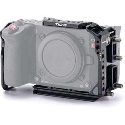 Tilta C50 Cage, Jaula para Cámara Compatible con Canon C50 TA-T93-FCC-B Conexión de Tres Puntos, Placa Inferior Arca, Placa Superior Desmontable, Abrazaderas de Cable, Roscas 3/8"-16, 1/4"-20 Tilta C50 Cage, Jaula para Cámara Compatible con Canon C50 TA-T93-FCC-B Conexión de Tres Puntos, Placa Inferior Arca, Placa Superior Desmontable, Abrazaderas de Cable, Roscas 3/8"-16, 1/4"-20