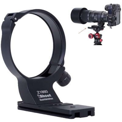 iShoot Anillo de Montaje para trípode Compatible con Nikon Nikkor Z 180-600 mm F5.6-6.3 VR, Soporte de Lente Inferior Arca-Swiss Fit Placa de liberación rápida para Abrazadera de Cabeza de trípode iShoot Anillo de Montaje para trípode Compatible con Nikon Nikkor Z 180-600 mm F5.6-6.3 VR, Soporte de Lente Inferior Arca-Swiss Fit Placa de liberación rápida para Abrazadera de Cabeza de trípode