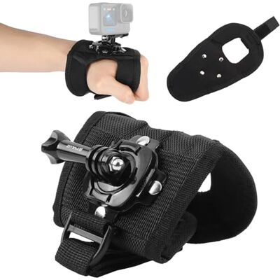 PULUZ 360 Degree rotación guante estilo correa de muñeca banda mano Palm Cinturón Correa Soporte de montaje con tornillo para GoPro Hero54 sesiones 543 +321, Xiaomi Yi Acción Deporte al aire PULUZ 360 Degree rotación guante estilo correa de muñeca banda mano Palm Cinturón Correa Soporte de montaje con tornillo para GoPro Hero54 sesiones 543 +321, Xiaomi Yi Acción Deporte al aire